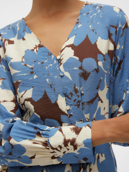 Vero Moda Kék női virágos ruha Vero Moda Berta