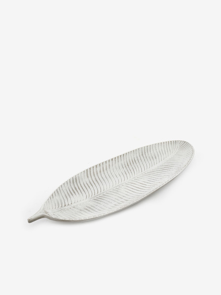 SIFCON Fehér fából készült, levél alakú dekoratív tálca SIFCON
