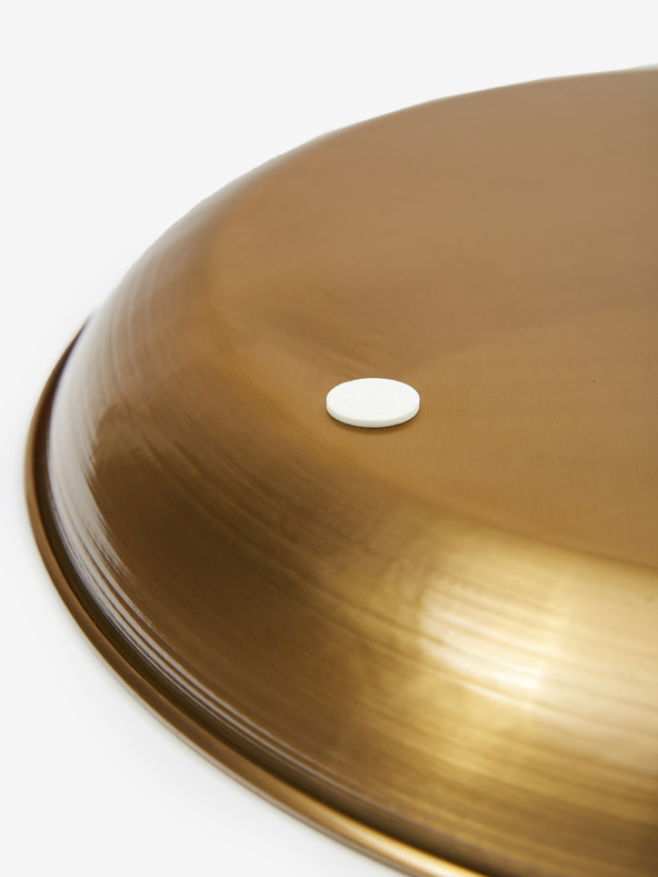 SIFCON Dekoratív fémes mintás tálca 42cm SIFCON arany színben