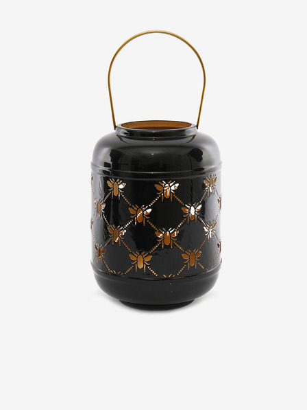 SIFCON Fekete fém lámpa méhekkel 24x14 SIFCON