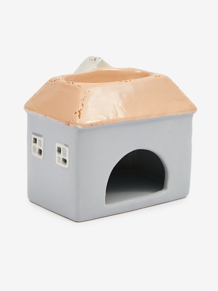 SIFCON Piros és szürke kerámia ház alakú 13x12 SIFCON aromaterápiás lámpa