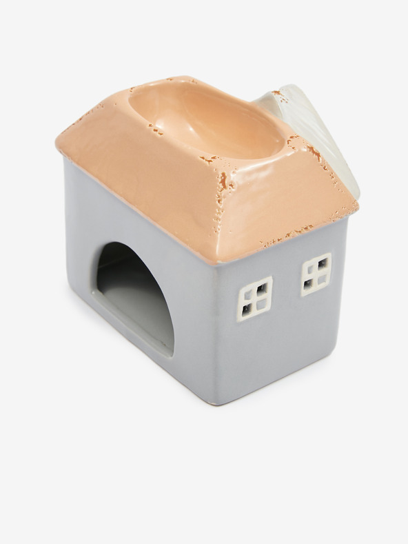 SIFCON Piros és szürke kerámia ház alakú 13x12 SIFCON aromaterápiás lámpa