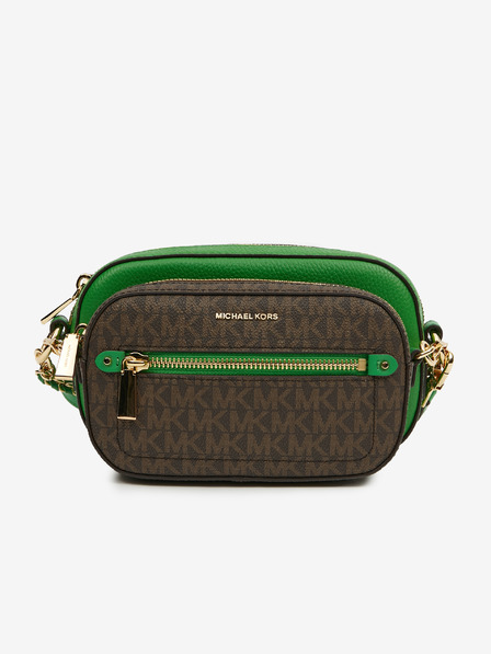Michael Kors Barna és zöld női bőr kereszttartó kézitáska Michael Kors