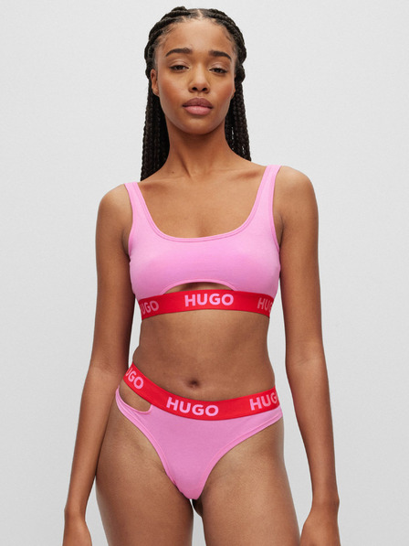 HUGO Rózsaszín HUGO női bralette melltartó