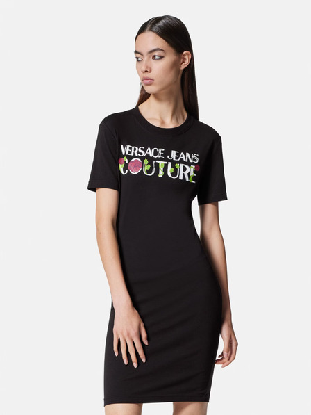 Versace Jeans Couture Fekete női Versace Jeans Couture bundás ruha