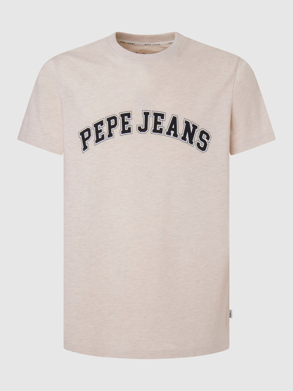 Pepe Jeans Bézs férfi póló Pepe Jeans