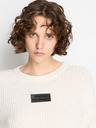 Armani Exchange Krémszínű Armani Exchange női gyapjúpulóver