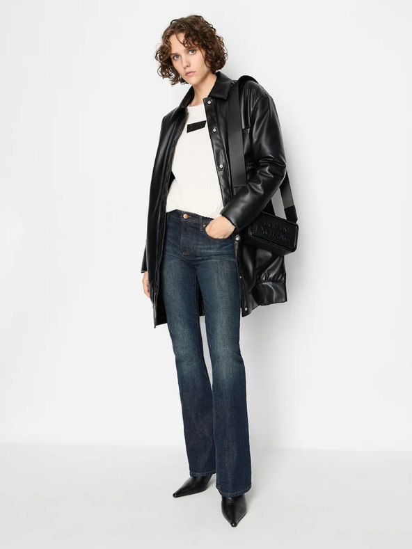 Armani Exchange Krémszínű Armani Exchange női gyapjúpulóver