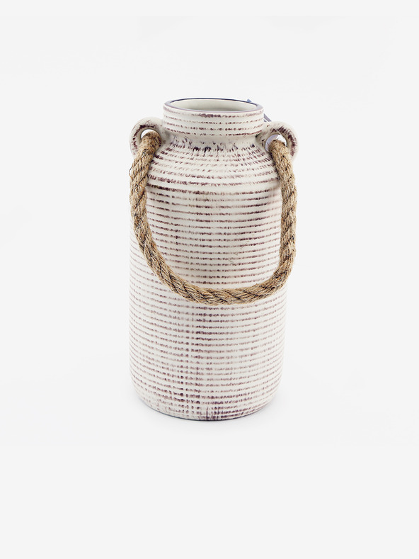 SIFCON Kicsi kőedény váza kötélfogantyúval SIFCON