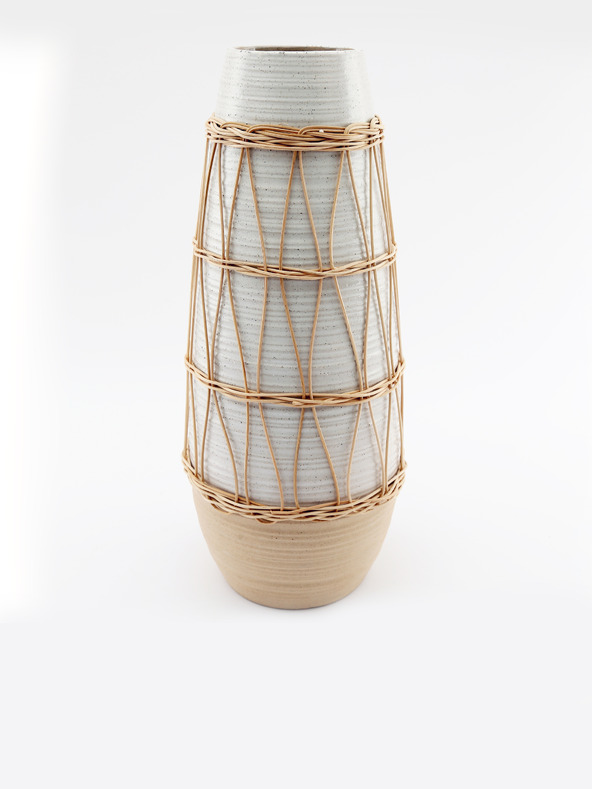 SIFCON Kerámia váza rattannal SIFCON
