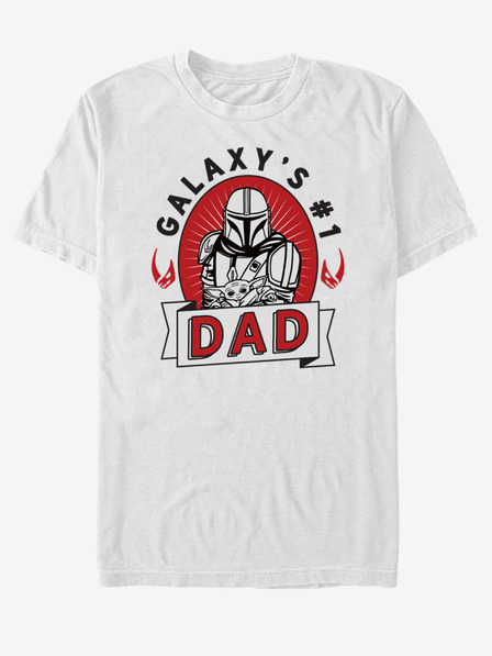 ZOOT.Fan Fehér uniszex póló ZOOT.Fan Star Wars Mando tetoválás