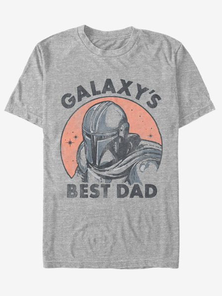 ZOOT.Fan Szürke uniszex póló ZOOT.Fan Star Wars Galaxy Mando