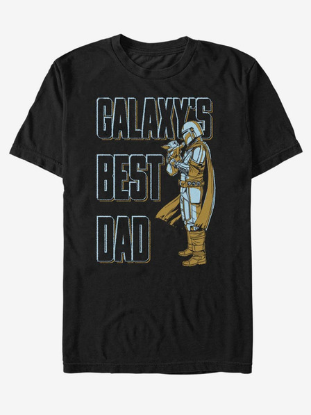 ZOOT.Fan Fekete uniszex póló ZOOT.Fan Star Wars Daddy MandoO