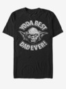 ZOOT.Fan Fekete Unisex póló ZOOT.Fan Star Wars Yoda legjobb apa