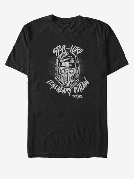 ZOOT.Fan Fekete unisex póló Legendás törvényen kívüli Star-Lord A galaxis őrzői vol. 2 ZOOT.FAN Marvel - Legendary outlaw Star-Lord Guardians of the Galaxy vol. 2