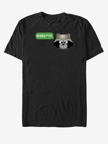 ZOOT.Fan Fekete unisex póló Rocket Guardians of the Galaxy ZOOT.FAN Marvel - A galaxis őrzői