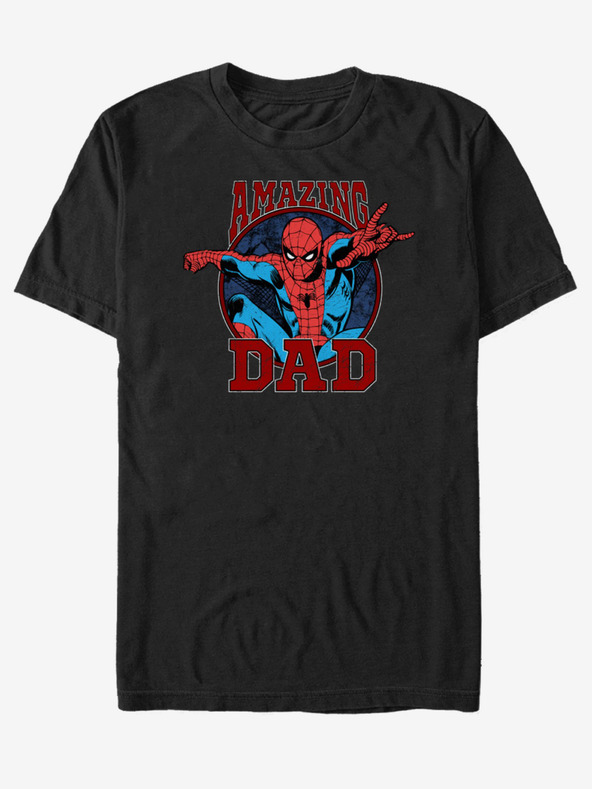 ZOOT.Fan Fekete uniszex póló ZOOT.Fan Marvel Amazing Apa