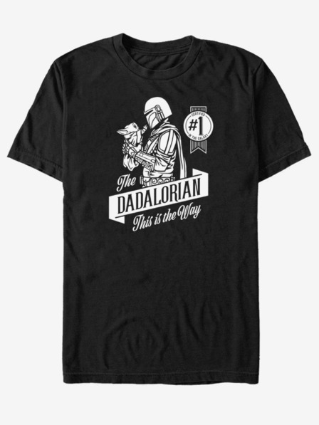 ZOOT.Fan Fekete unisex póló ZOOT.Fan Star Wars Mando Oldalról lőtt ZOOT.Fan Star Wars Mando Side shot