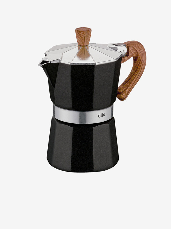 Cilio Fekete mokka kávéfőző/espresszógép Classico Natura 3 csészére Cilio