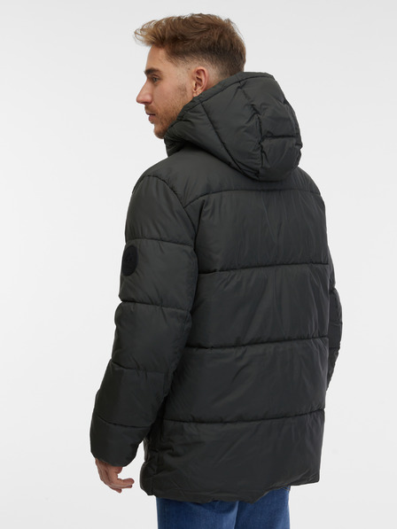 ONLY & SONS Fekete férfi ONLY & SONS Arwin steppelt kabát