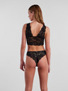 Pieces Fekete női csipkés melltartó Pieces Lina