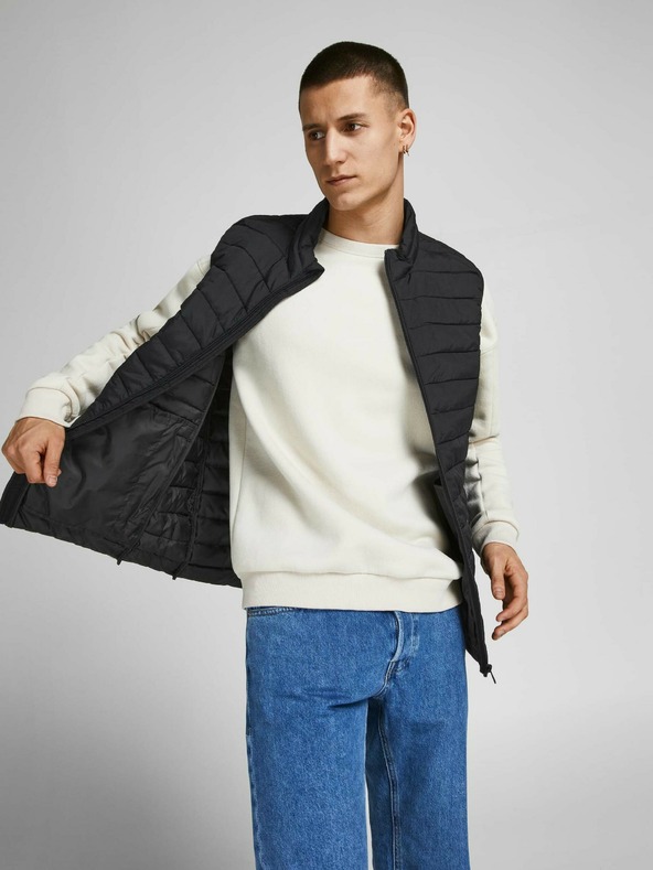 Jack & Jones Fekete Jack & Jones steppelt mellény