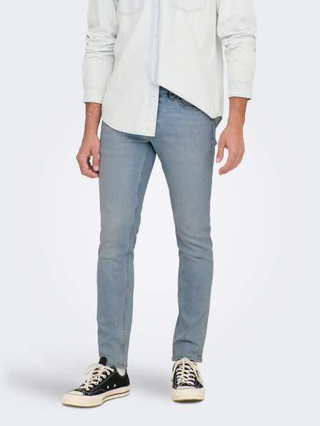 ONLY & SONS Világoskék férfi slim fit farmernadrág ONLY & SONS Loom