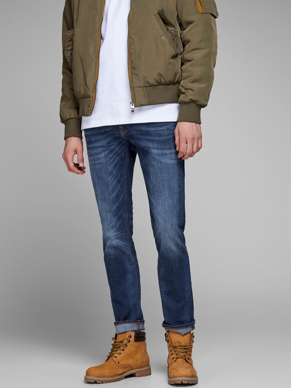 Jack & Jones Sötétkék Slim Fit farmer Jack & Jones Tim