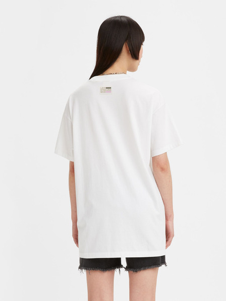 Levi's® Fehér női túlméretezett Levi's® Antiszociális póló női póló