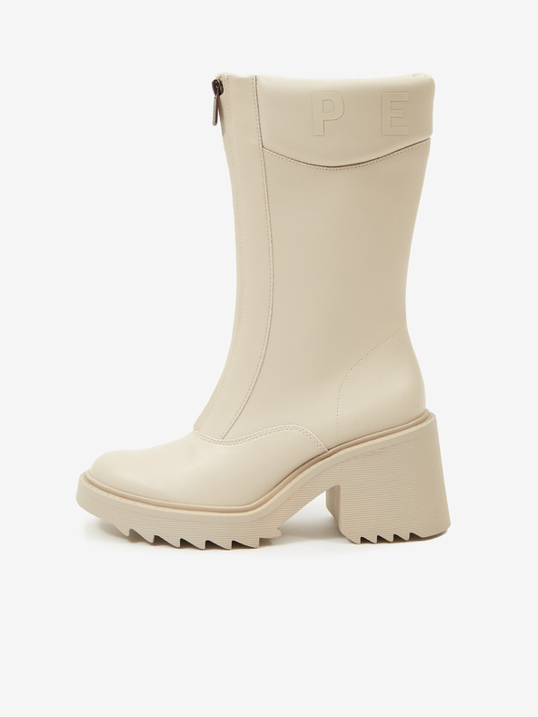 Pepe Jeans Krémszínű női csizma Pepe Jeans Boss