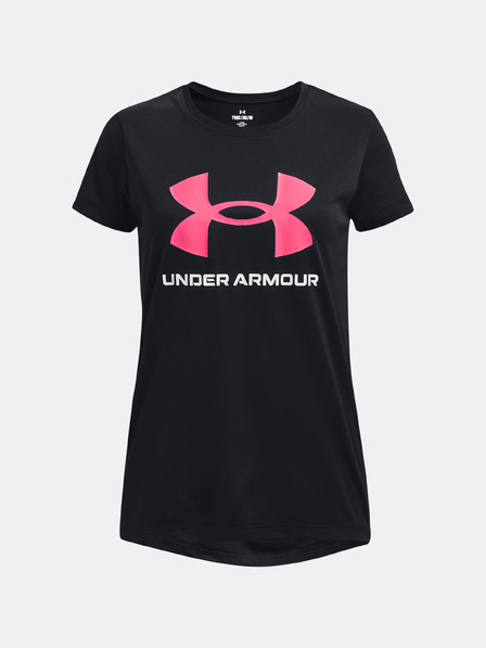 Under Armour Lány póló Under Armour Tech Solid Print Fill BL SSC