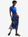 Desigual Kék női mintás midi ruha Desigual Lin Lacroix Desigual Lila Lacroix