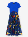 Desigual Kék női mintás midi ruha Desigual Lin Lacroix Desigual Lila Lacroix