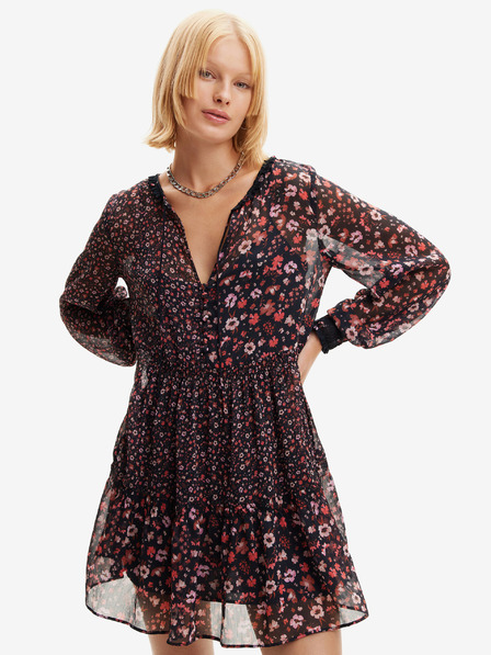 Desigual Női bordó virágos ruha Desigual Duque Desigual Duque