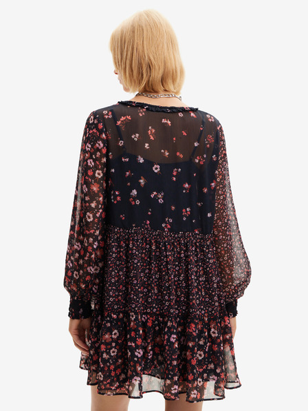 Desigual Női bordó virágos ruha Desigual Duque Desigual Duque