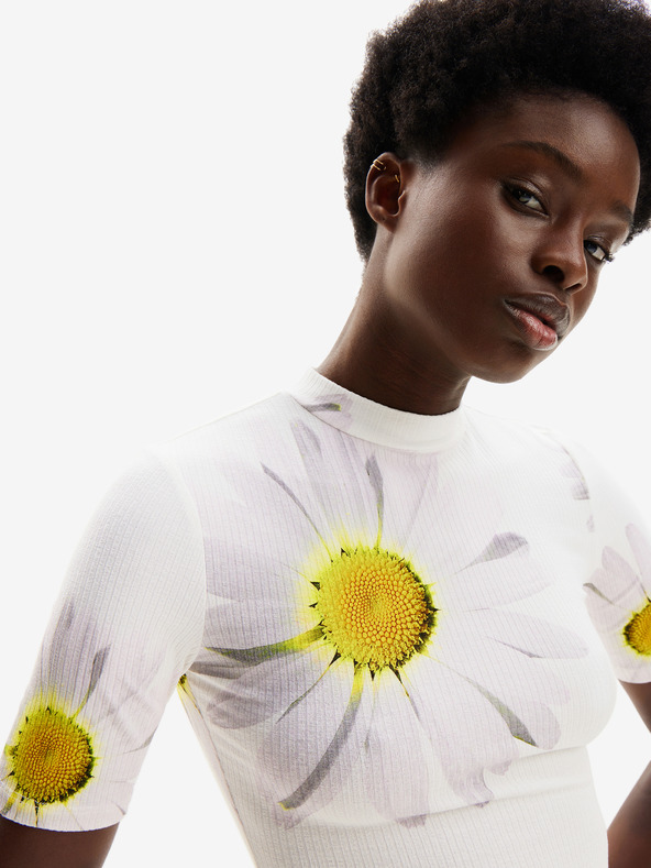 Desigual Desigual Margaritas fehér női virágos női ruha