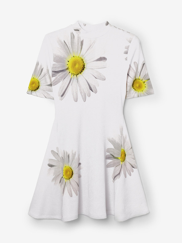 Desigual Desigual Margaritas fehér női virágos női ruha