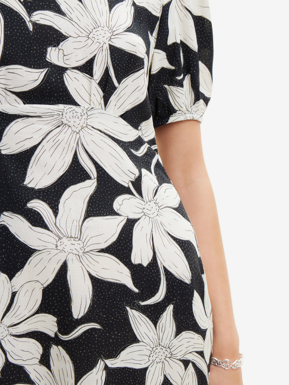 Desigual Desigual Nashville fehér-fekete női virágos ruha Desigual Nashville fehér-fekete női virágos ruha