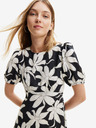 Desigual Desigual Nashville fehér-fekete női virágos ruha Desigual Nashville fehér-fekete női virágos ruha