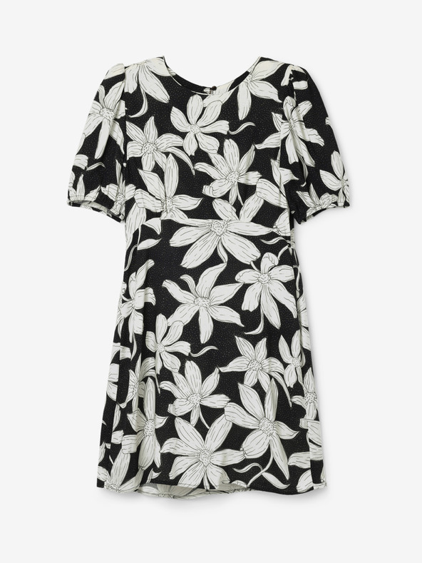 Desigual Desigual Nashville fehér-fekete női virágos ruha Desigual Nashville fehér-fekete női virágos ruha