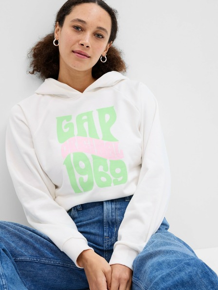 GAP Logós GAP fleece pulóver
