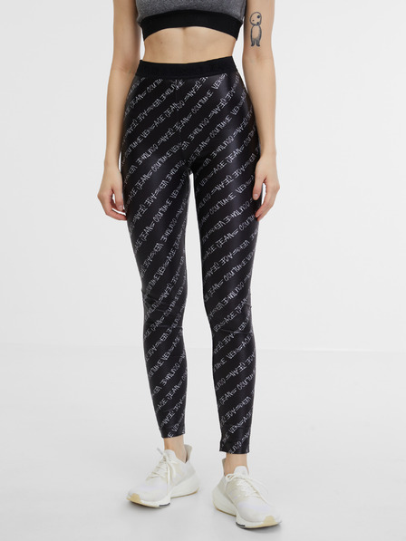 Versace Jeans Couture Fekete női mintás leggings Versace Jeans Couture