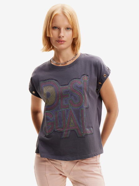 Desigual Sötétszürke Desigual Berlin női póló