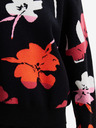 Desigual Piros és fekete női Desigual Luca virágos pulóver virágos Desigual Luca