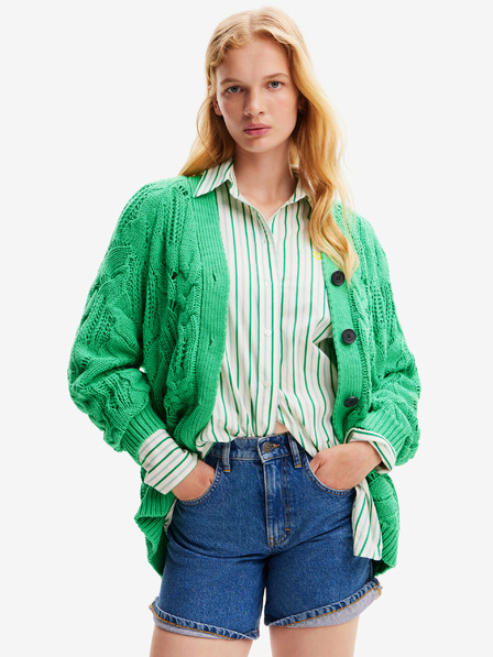 Desigual Zöld női kardigán Desigual Janis
