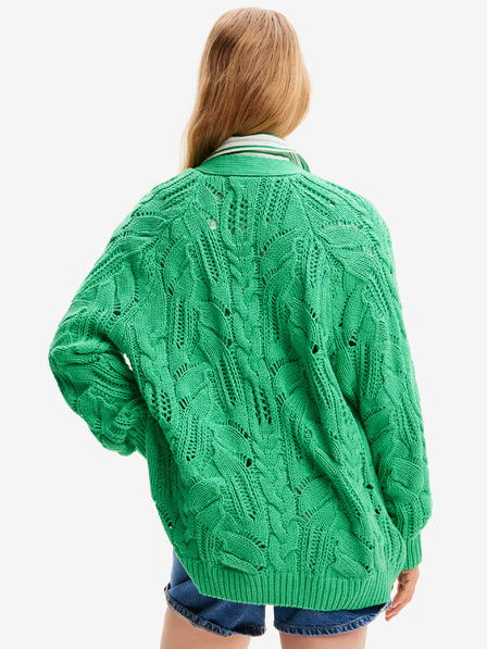 Desigual Zöld női kardigán Desigual Janis