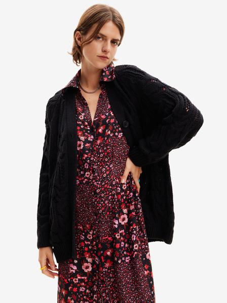 Desigual Fekete női kardigán Desigual Janis