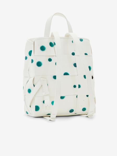 Desigual Zöld és fehér női mintás Desigual New Splatter Sumy Mini hátizsák Sumy Mini hátizsák
