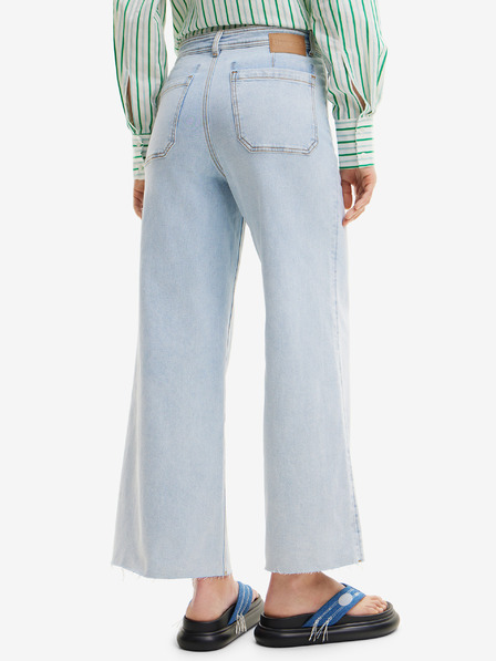 Desigual Világoskék női Desigual Denver széles szárú farmer