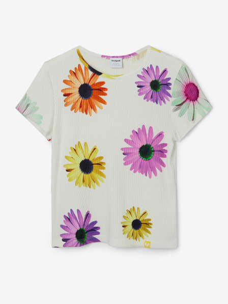 Desigual Desigual Danerys fehér virágos lány póló Desigual Danerys virágos lány póló